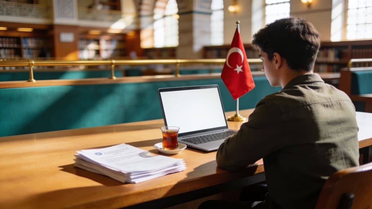 Yabancı öğrenci Türkiye'de ilk öğrenci ikamet izni başvurusunu hazırlıyor