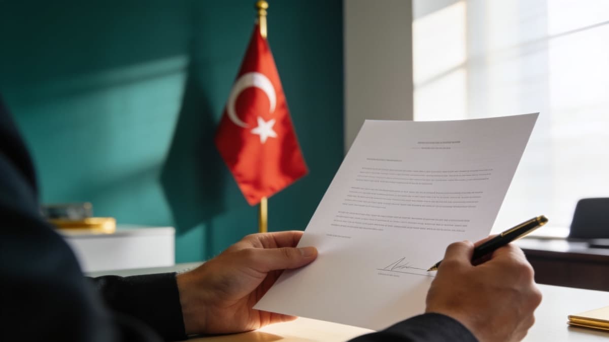 A foreigner checking their tax number in Turkey to open a bank account