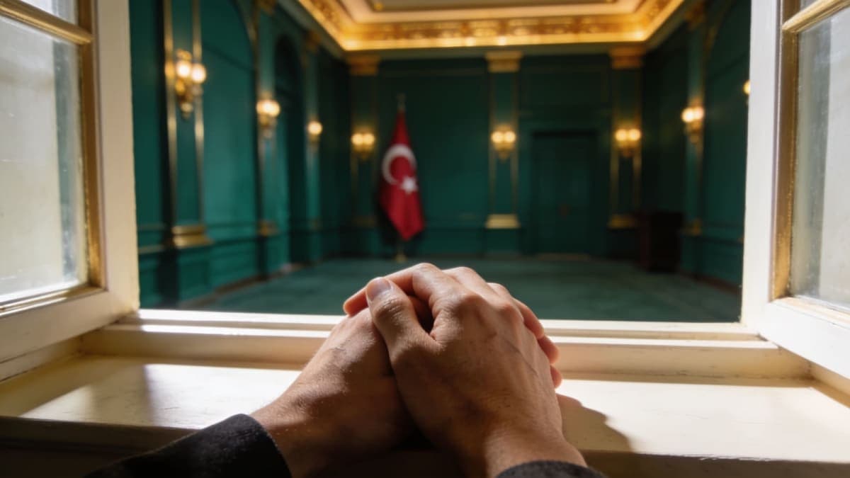 Person reviewing documents for a Turkish citizenship application